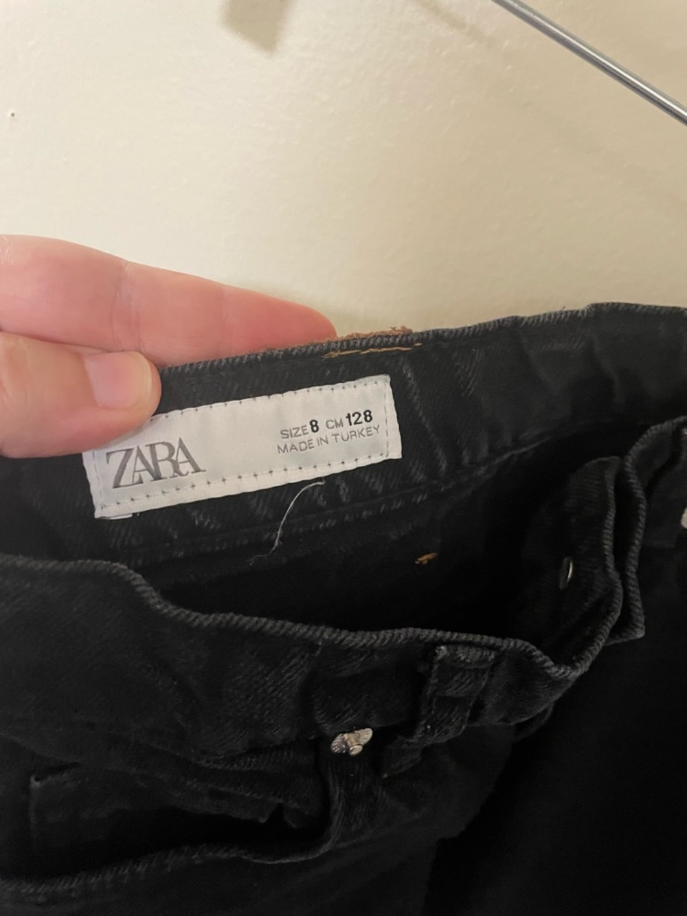 ✨Kids Zara Denimwear Jeans Black Size 8 - Picture 6 of 9